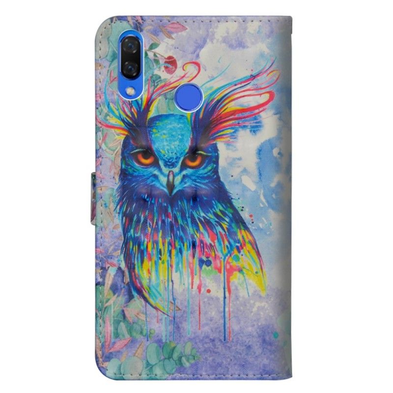 Etui Folio Honor 8X Ptak Akwarelowy