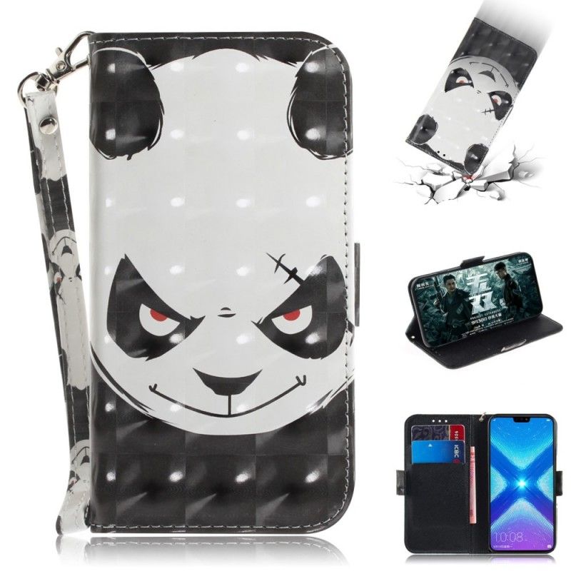 Etui Folio Honor 8X Wściekła Panda Ze Stringami