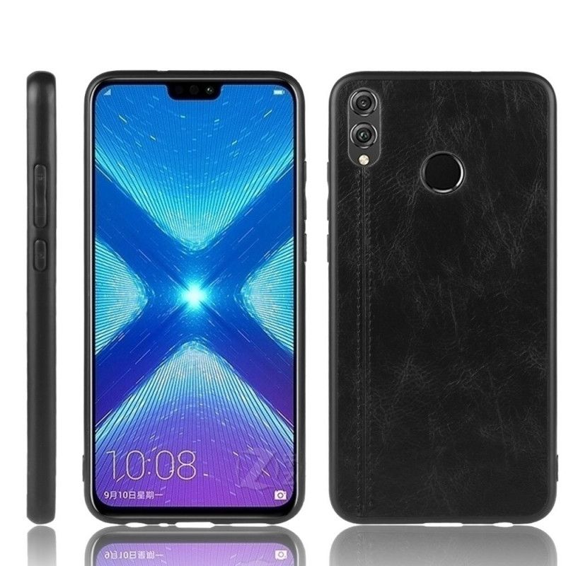 Etui Honor 8X Czerwony Czarny Szwy W Stylu Skóry