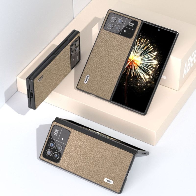 Etui Xiaomi Mix Fold 3 Tekstura Liczi Abeel