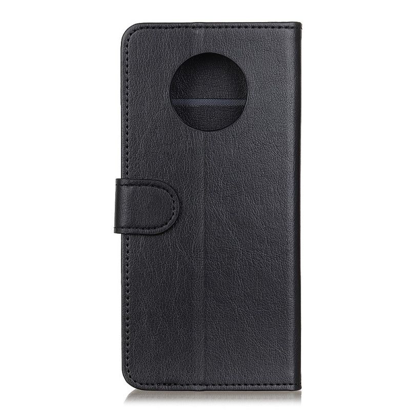 Etui Folio OnePlus 7T Czerwony Czarny Klasyczna Skóra