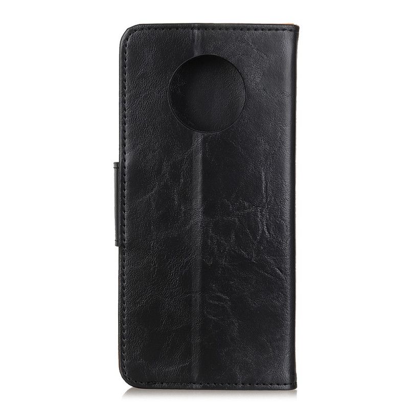 Etui Folio OnePlus 7T Czerwony Czarny Odwracalne Zamknięcie Magnetyczne