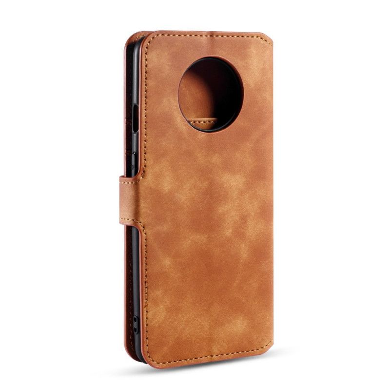 Etui Folio OnePlus 7T Szary Czarny Retro Dg.Ming Etui Ochronne