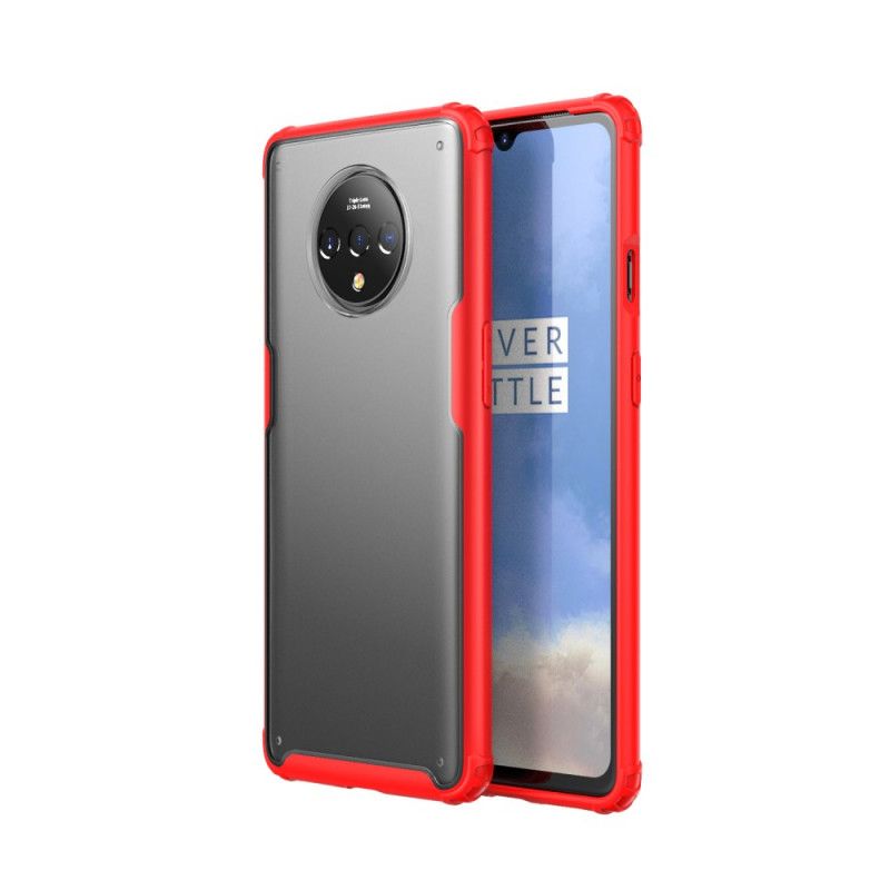 Etui OnePlus 7T Czerwony Czarny Matowa Hybryda