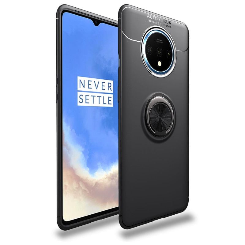 Etui OnePlus 7T Czerwony Czarny Pierścień Obrotowy