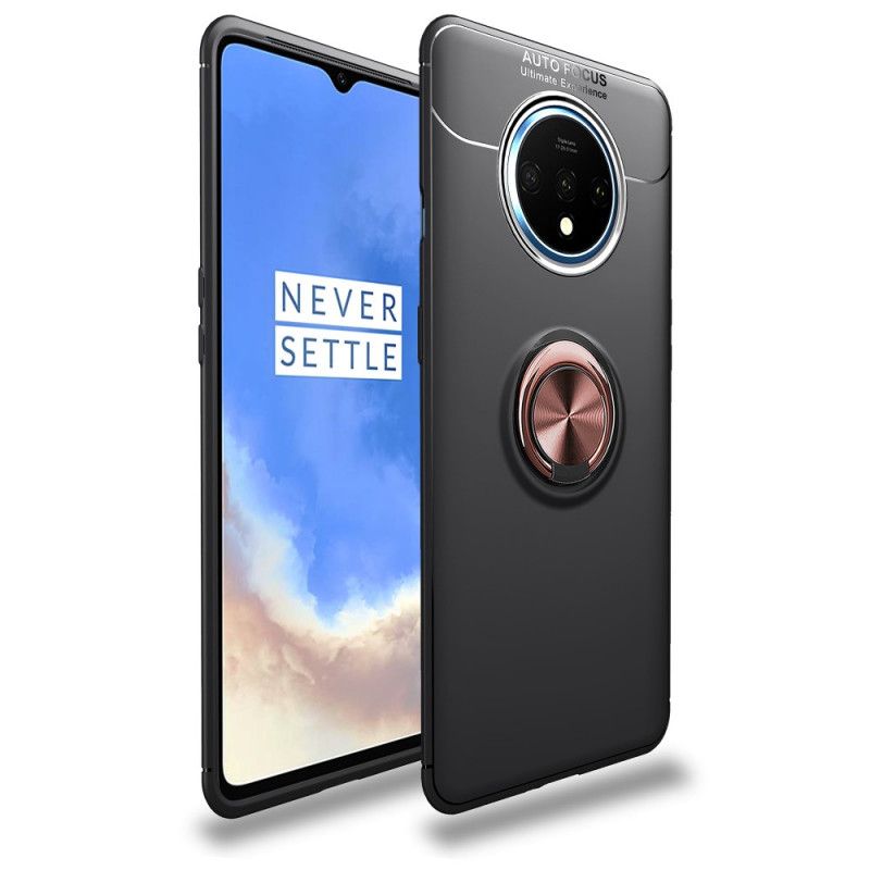 Etui OnePlus 7T Czerwony Czarny Pierścień Obrotowy