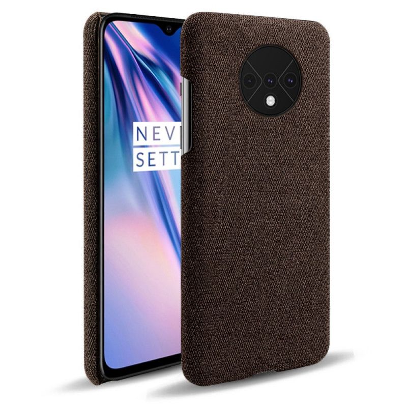 Etui OnePlus 7T Czerwony Tekstura Tkaniny Etui Ochronne