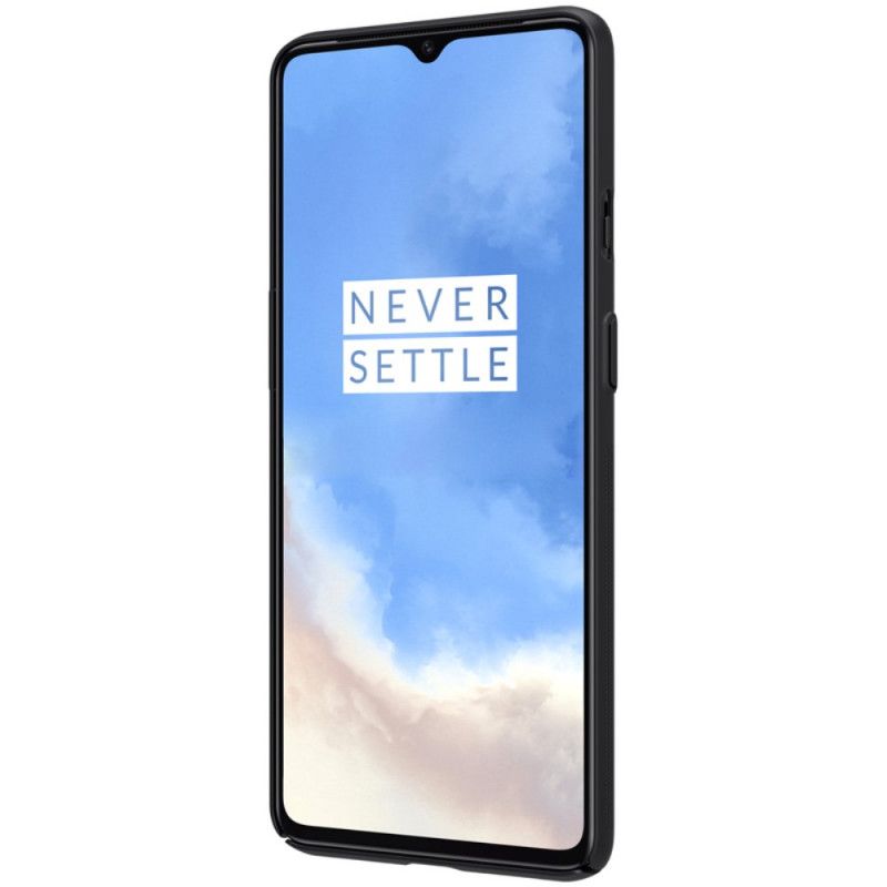 Etui OnePlus 7T Złoty Czarny Sztywny Matowy Nillkin Etui Ochronne