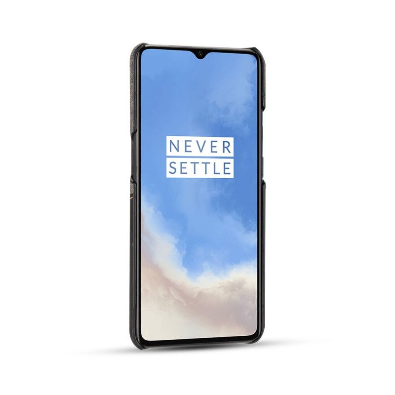 Futerały OnePlus 7T Czerwony Czarny Etui na Telefon Gniazdo Tkaniny