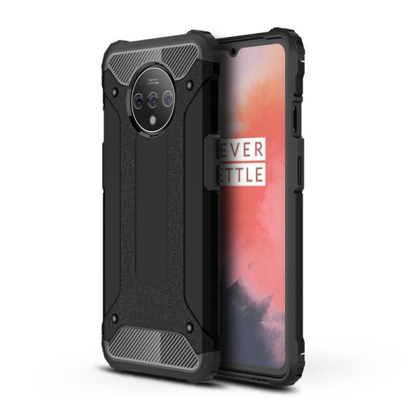 Futerały OnePlus 7T Czerwony Czarny Etui na Telefon Ocalały