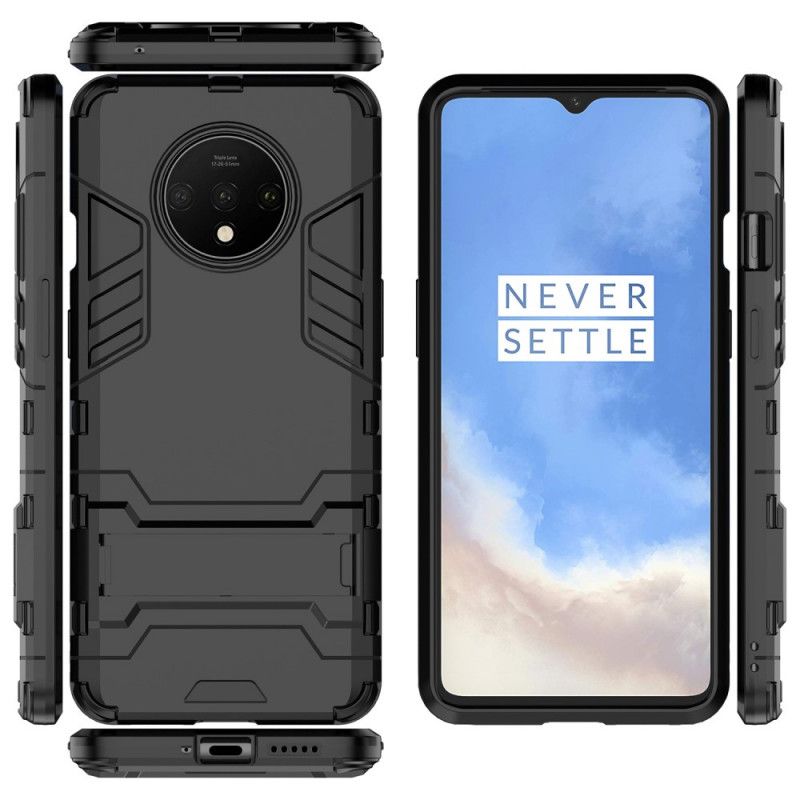 Futerały OnePlus 7T Czerwony Czarny Etui na Telefon Ultra Odporny Ze Wsparciem