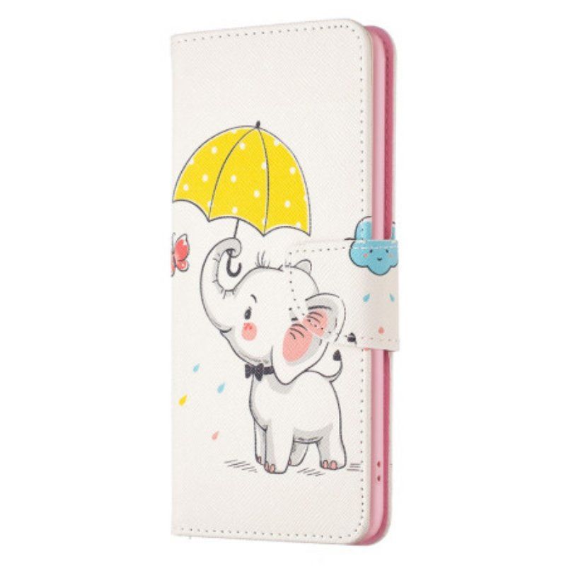 Etui Folio do Xiaomi 13 Słoń Parasol