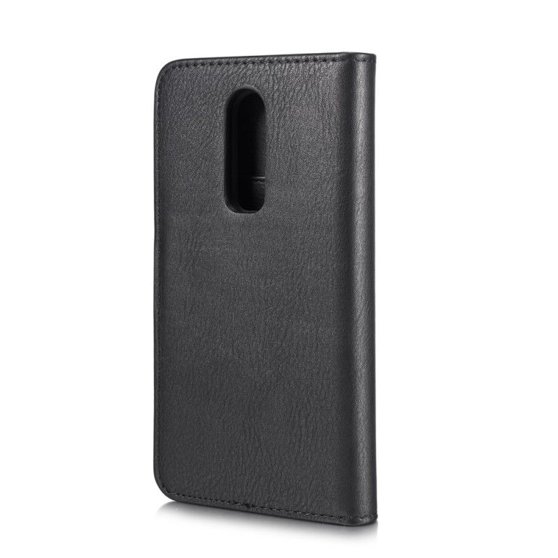 Etui Folio OnePlus 6 Szary Czarny Dg Ming Odłączalny Etui Ochronne