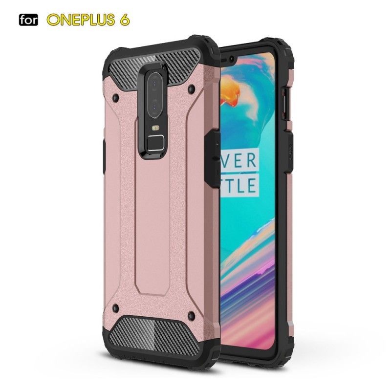 Etui OnePlus 6 Czerwony Czarny Ocalały