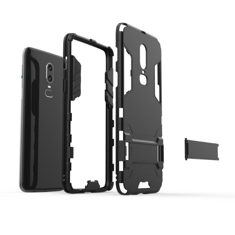 Etui OnePlus 6 Czerwony Czarny Ultra Odporny Etui Ochronne