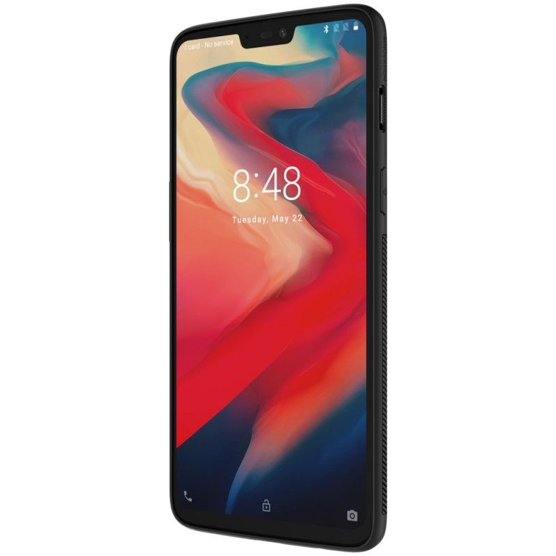 Etui OnePlus 6 Włókno Syntetyczne Nillkin I Folia Magnetyczna Etui Ochronne