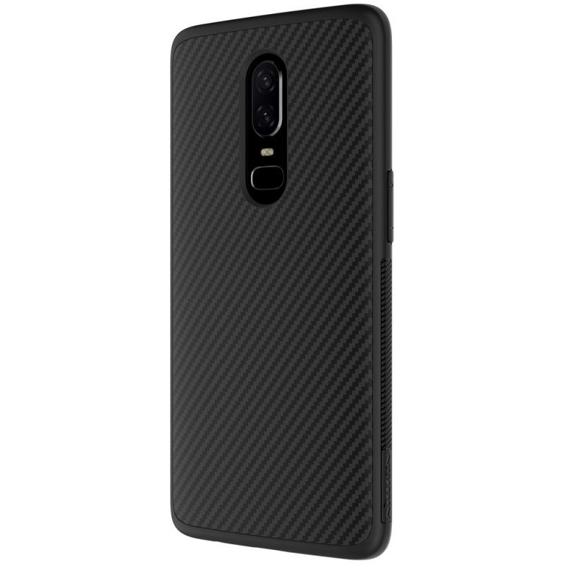 Etui OnePlus 6 Włókno Syntetyczne Nillkin I Folia Magnetyczna Etui Ochronne