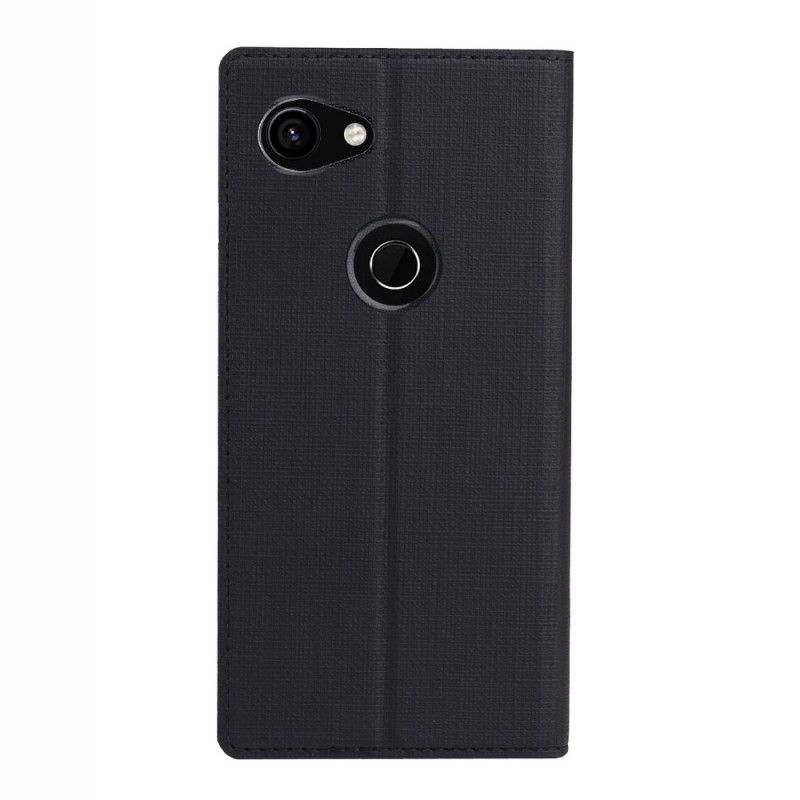 Flip Kotelot Google Pixel 3A XL Szary Czarny Teksturowany Vili Dmx Etui Ochronne