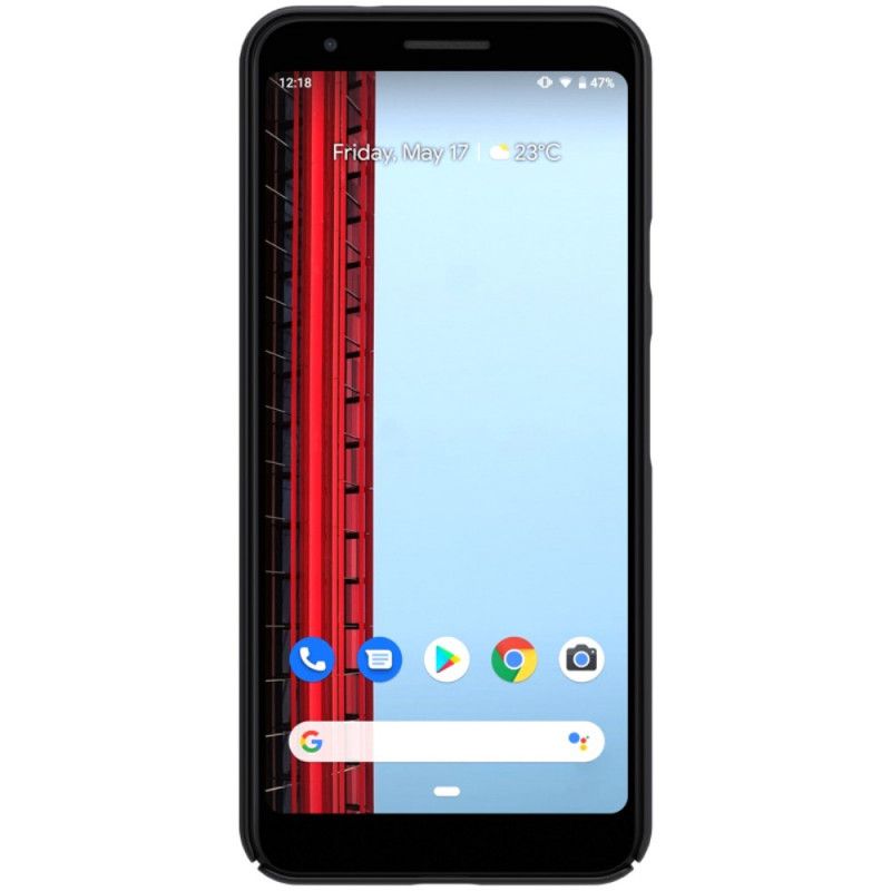 Futerały Google Pixel 3A XL Złoty Czerwony Etui na Telefon Sztywny Matowy Nillkin