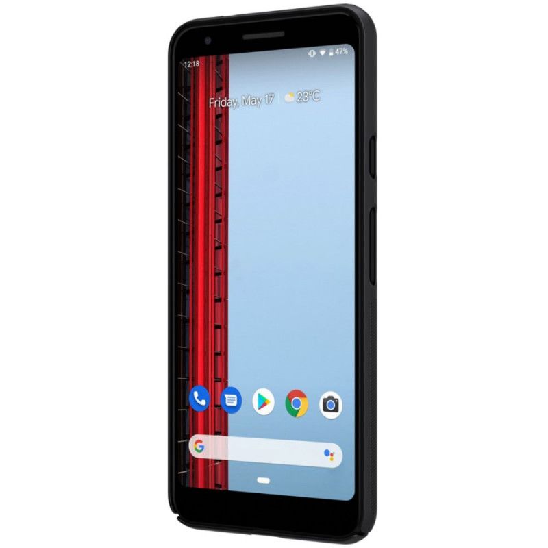 Futerały Google Pixel 3A XL Złoty Czerwony Etui na Telefon Sztywny Matowy Nillkin