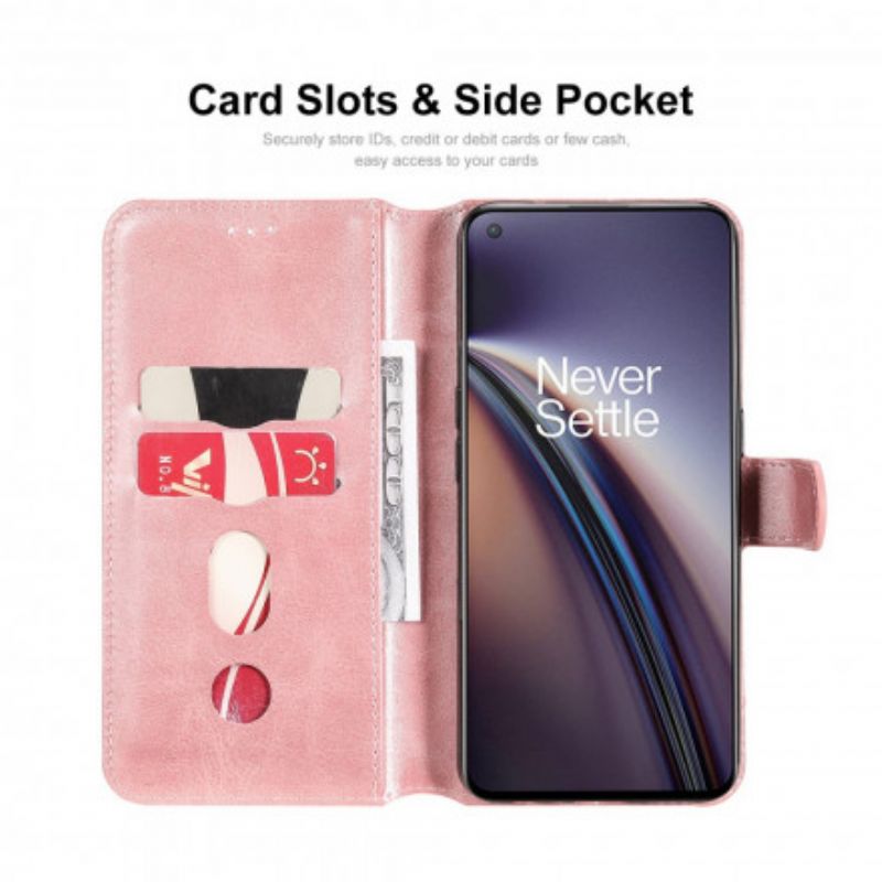 Etui Folio Do Oneplus Nord Ce 5g Enkay Sztuczna Skóra