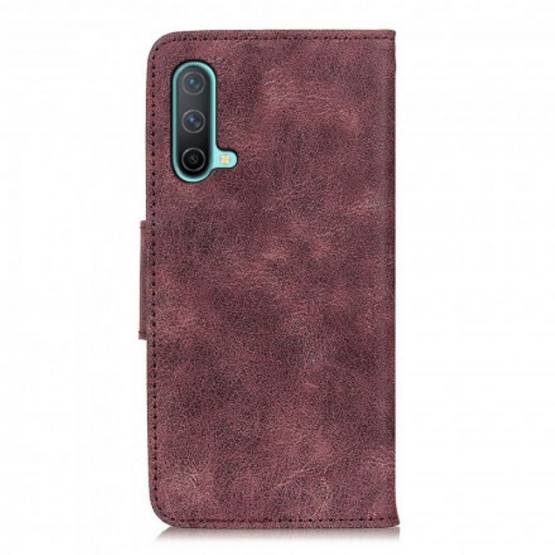 Etui Folio Do Oneplus Nord Ce 5g Vintage Split Skóra