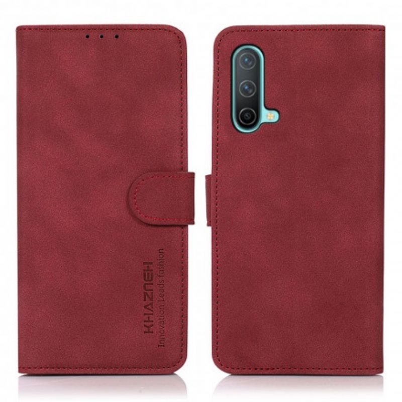 Etui Folio Oneplus Nord Ce 5g Efekt Skóry Moda Khazneh Etui Ochronne