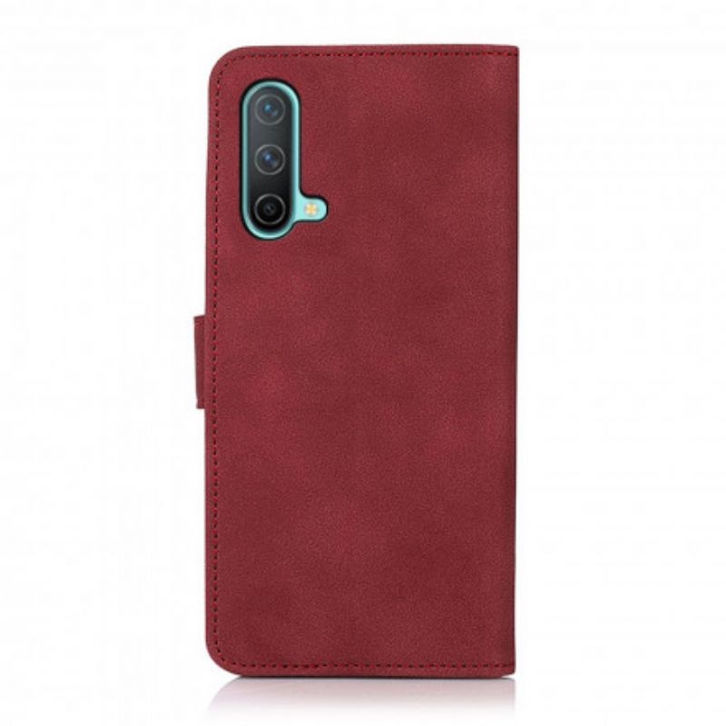 Etui Folio Oneplus Nord Ce 5g Efekt Skóry Moda Khazneh Etui Ochronne