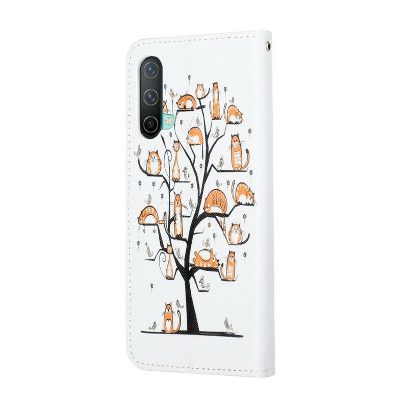 Etui Folio Oneplus Nord Ce 5g Funky Cats Strappy Etui Ochronne