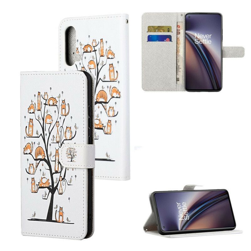 Etui Folio Oneplus Nord Ce 5g Funky Cats Strappy Etui Ochronne