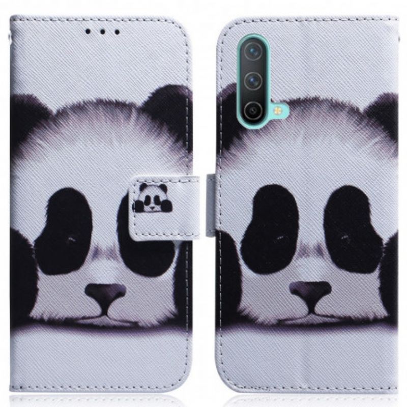 Etui Folio Oneplus Nord Ce 5g Twarz Pandy Etui Ochronne