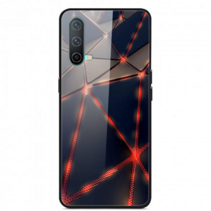 Etui Oneplus Nord Ce 5g CZerwone Rayon Szkło Hartowane Etui Ochronne