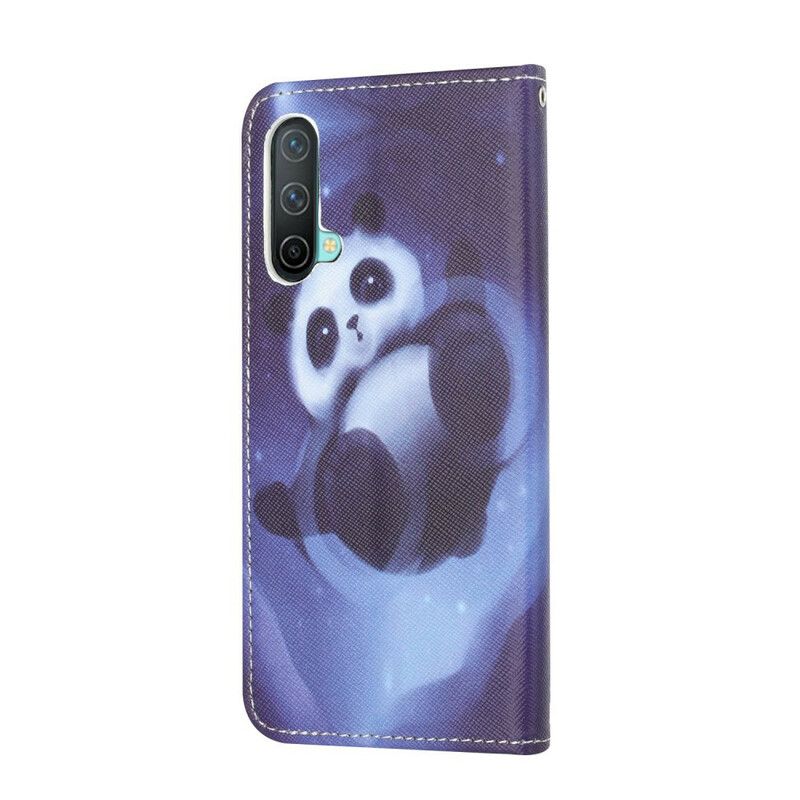 Skórzany Futerał Oneplus Nord Ce 5g Etui Na Telefon Panda Space Strappy