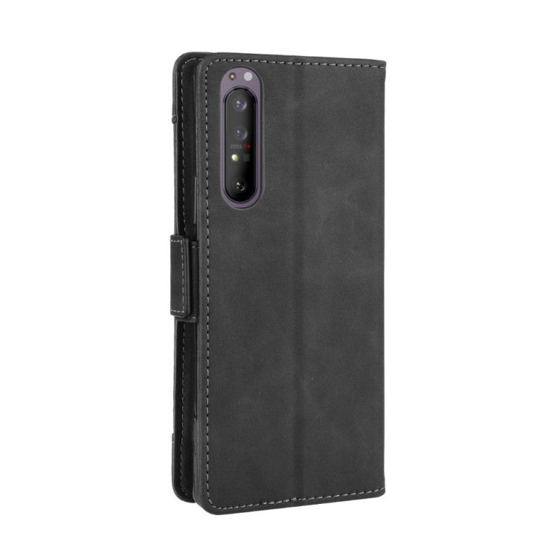 Etui Folio Sony Xperia 5 II Czerwony Czarny Multikarta Pierwszej Klasy Etui Ochronne