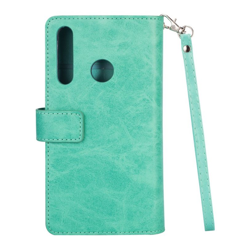 Etui Folio Huawei P Smart Plus 2019 Magenta Czarny Portmonetka Na Monety Z Paskiem