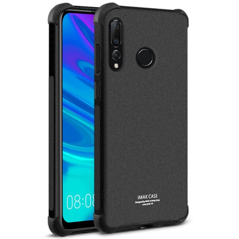 Etui Huawei P Smart Plus 2019 Szary Czarny Z Filmem Ekranowym Imak