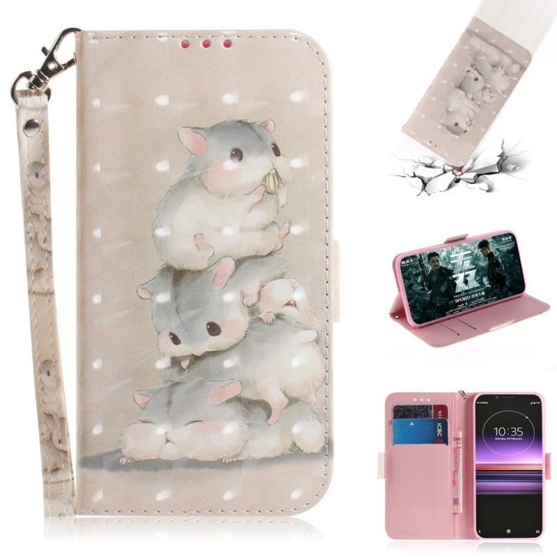 Etui Folio Sony Xperia 1 Chomiki W Stringach Etui Ochronne