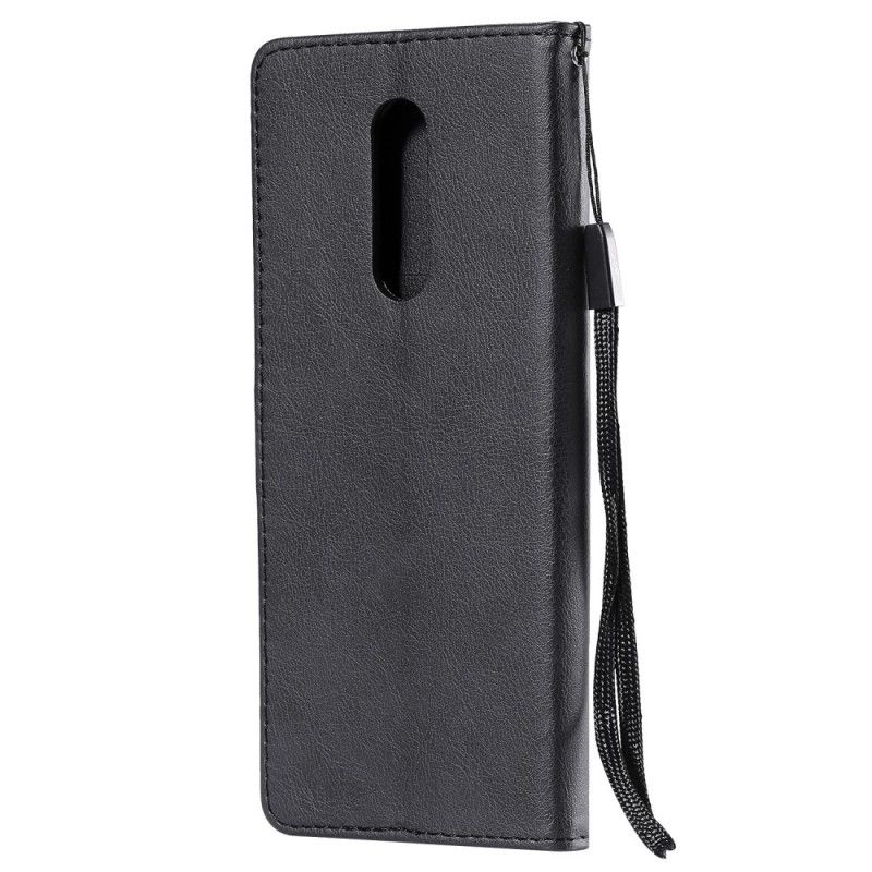 Etui Folio Sony Xperia 1 Efekt Skóry Z Paskiem