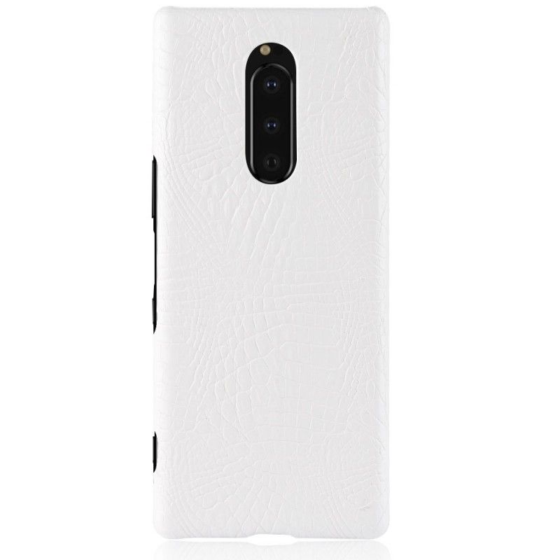 Etui Sony Xperia 1 Efekt Skóry Krokodyla