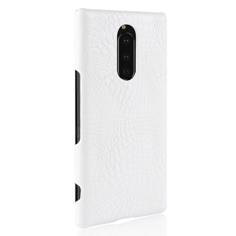 Etui Sony Xperia 1 Efekt Skóry Krokodyla