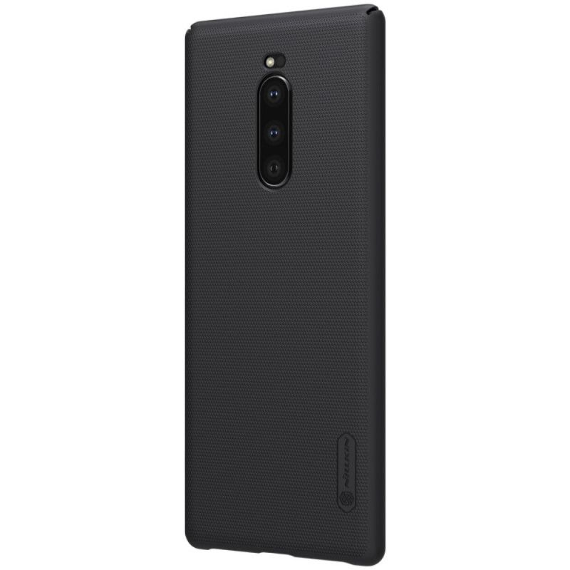 Futerały Sony Xperia 1 Złoty Czerwony Etui na Telefon Sztywny Matowy Nillkin