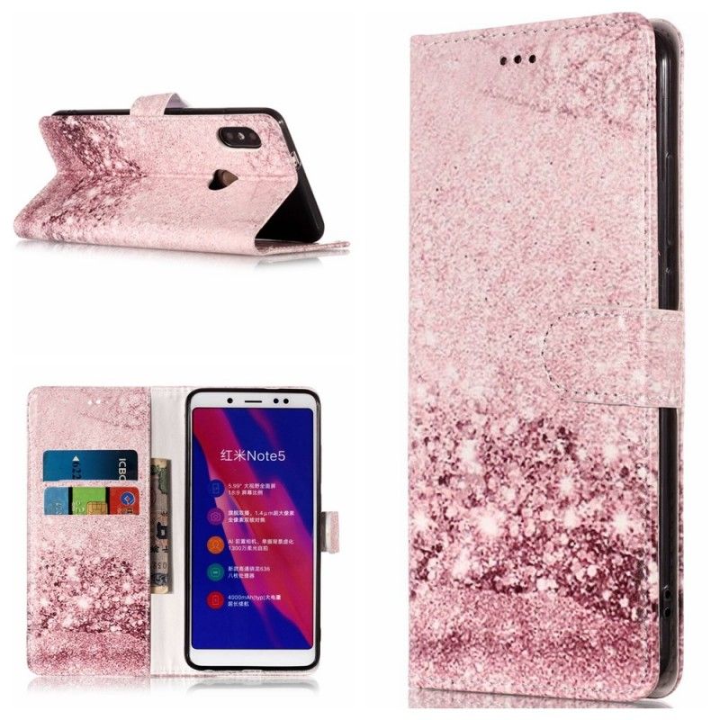 Etui Folio Xiaomi Redmi Note 5 Brokatowy Gradient