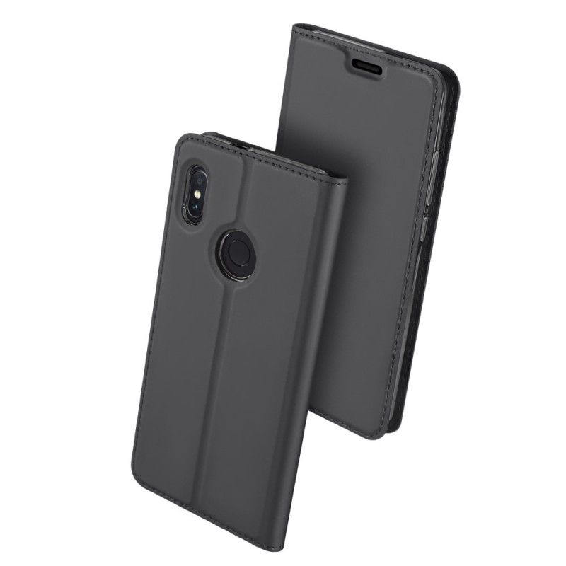 Etui Xiaomi Redmi Note 5 Czarny Imakowe Odczucie Skóry