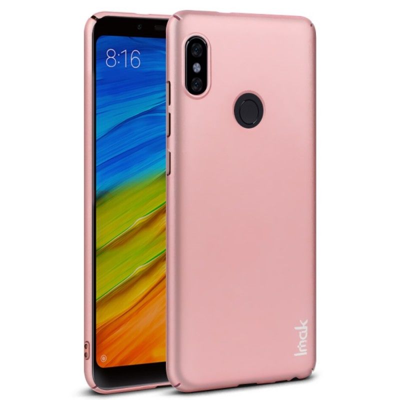 Etui Xiaomi Redmi Note 5 Różowe Złoto Czerwony Seria Jedwabna