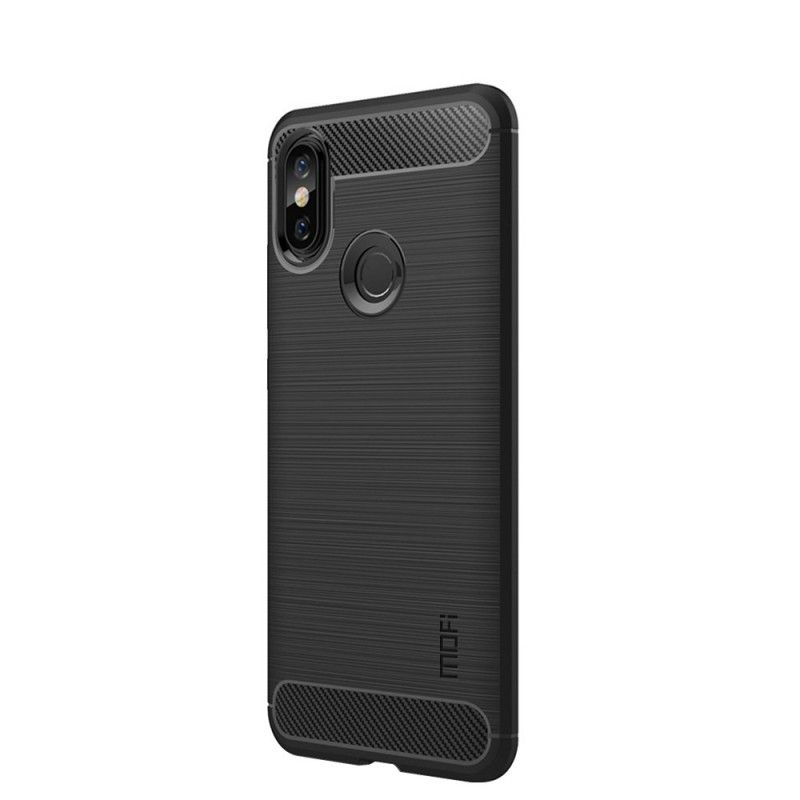 Futerały Xiaomi Redmi Note 5 Szary Czarny Etui na Telefon Szczotkowane Włókno Węglowe