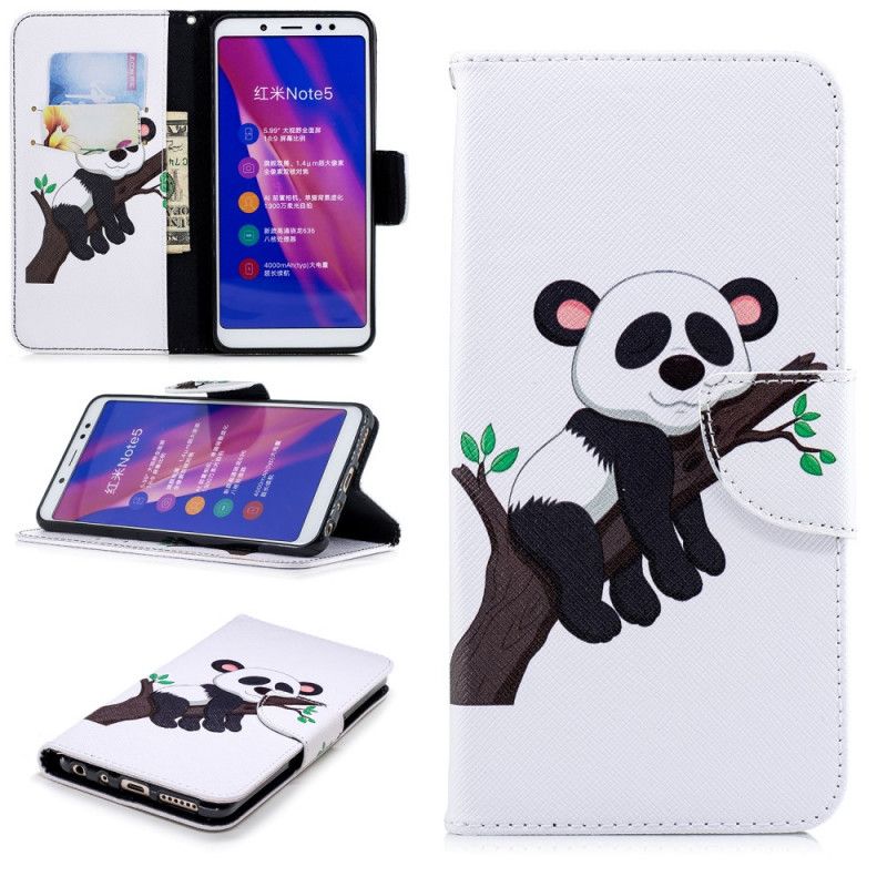 Obudowa Xiaomi Redmi Note 5 Etui na Telefon Leniwa Panda