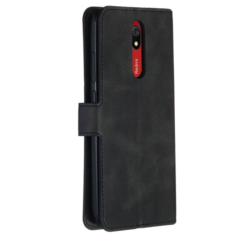 Etui Folio Xiaomi Redmi 8A Czerwony Czarny Sztuczna Skóra W Stylu Retro Etui Ochronne