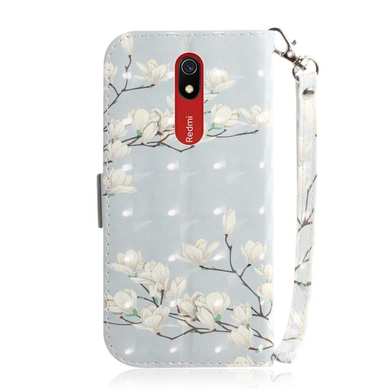 Etui Folio Xiaomi Redmi 8A Kwitnące Drzewo Ze Stringami Etui Ochronne