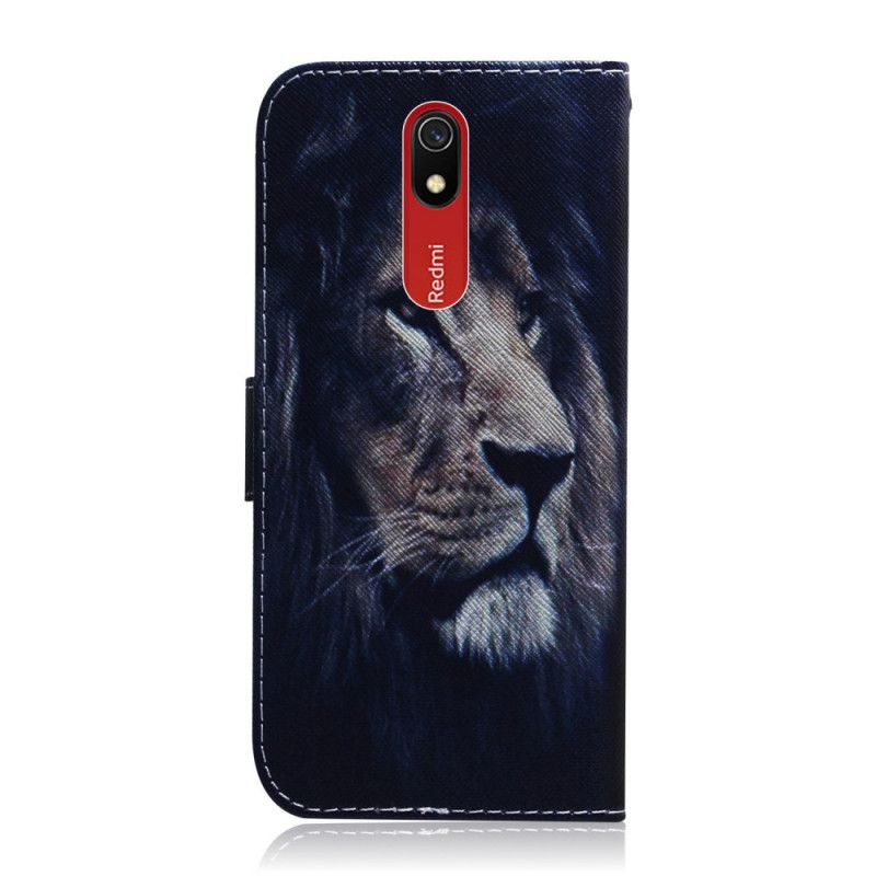 Etui Folio Xiaomi Redmi 8A Śniący Lew