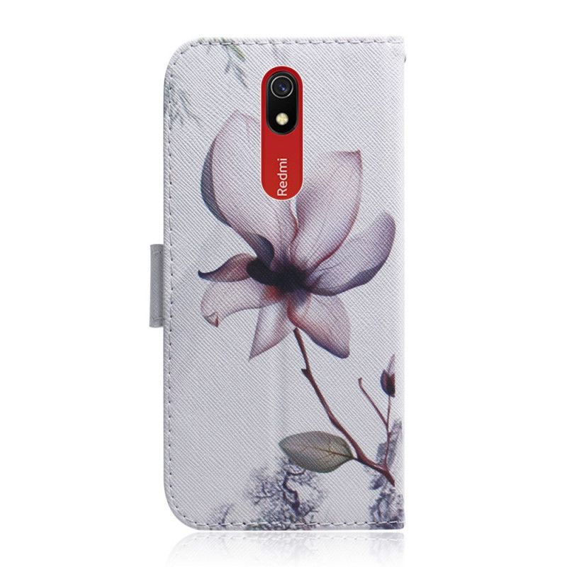 Etui Folio Xiaomi Redmi 8A Stary Kwiat Róży Etui Ochronne